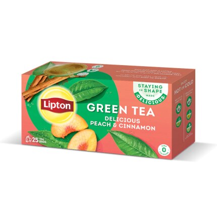 Lipton Green Tea Peach And Cinnamon - 25 Tea Bags