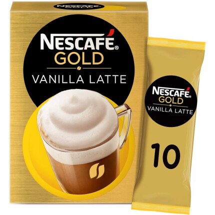 Nestle Gold Vanilla Latte (Pack Of 10) 18.5GM/Each