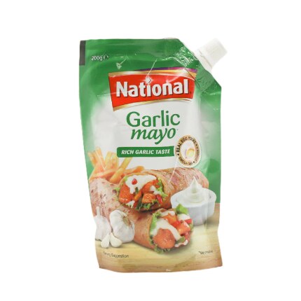 National Garlic Mayo Pouch 200GM