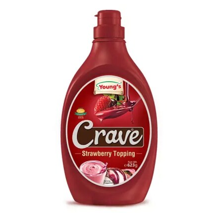 Youngs Crave Strawberry Topping 300GM