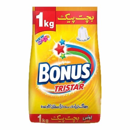 Bonus Tri Star Detergent Powder 1kg