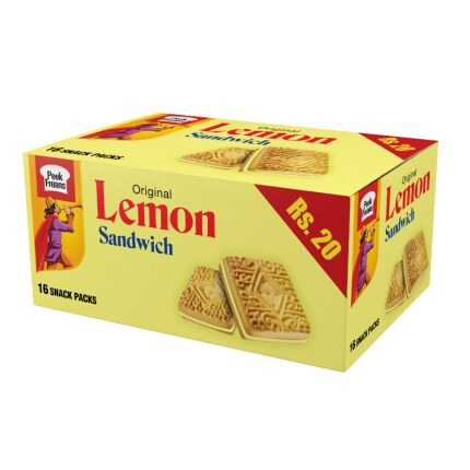 Peek Freans Lemon Sandwich 16 Snack Pack