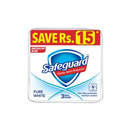 Safeguard Body Soap Pure White Plus 103g (Bundle of 3)